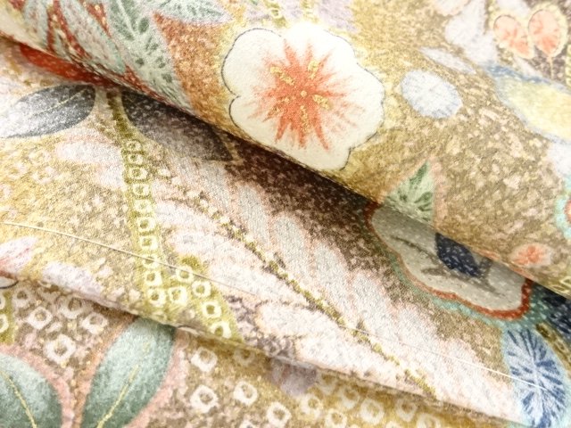  未使用品　辻ヶ花模様小紋着物